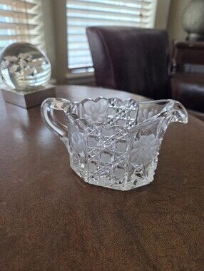 Early American Pressed Glass Creamer